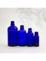 Butelka z niebieskiego szkła 10ml - 100ml  gwint 18mm