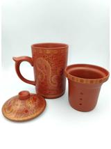 Kubek ceramiczny  z zaparzaczem Chiński smok