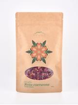 Róża czerwona płatki kwiatu