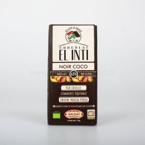 Czekolada ciemna 63% kakao z kokosem Bio 100g