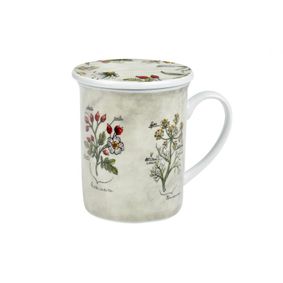 Kubek porcelanowy z zaparzaczem Botanica 250 ml