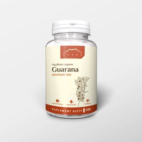 Guarana 22% ekstrakt 100 kapsułek x 550mg